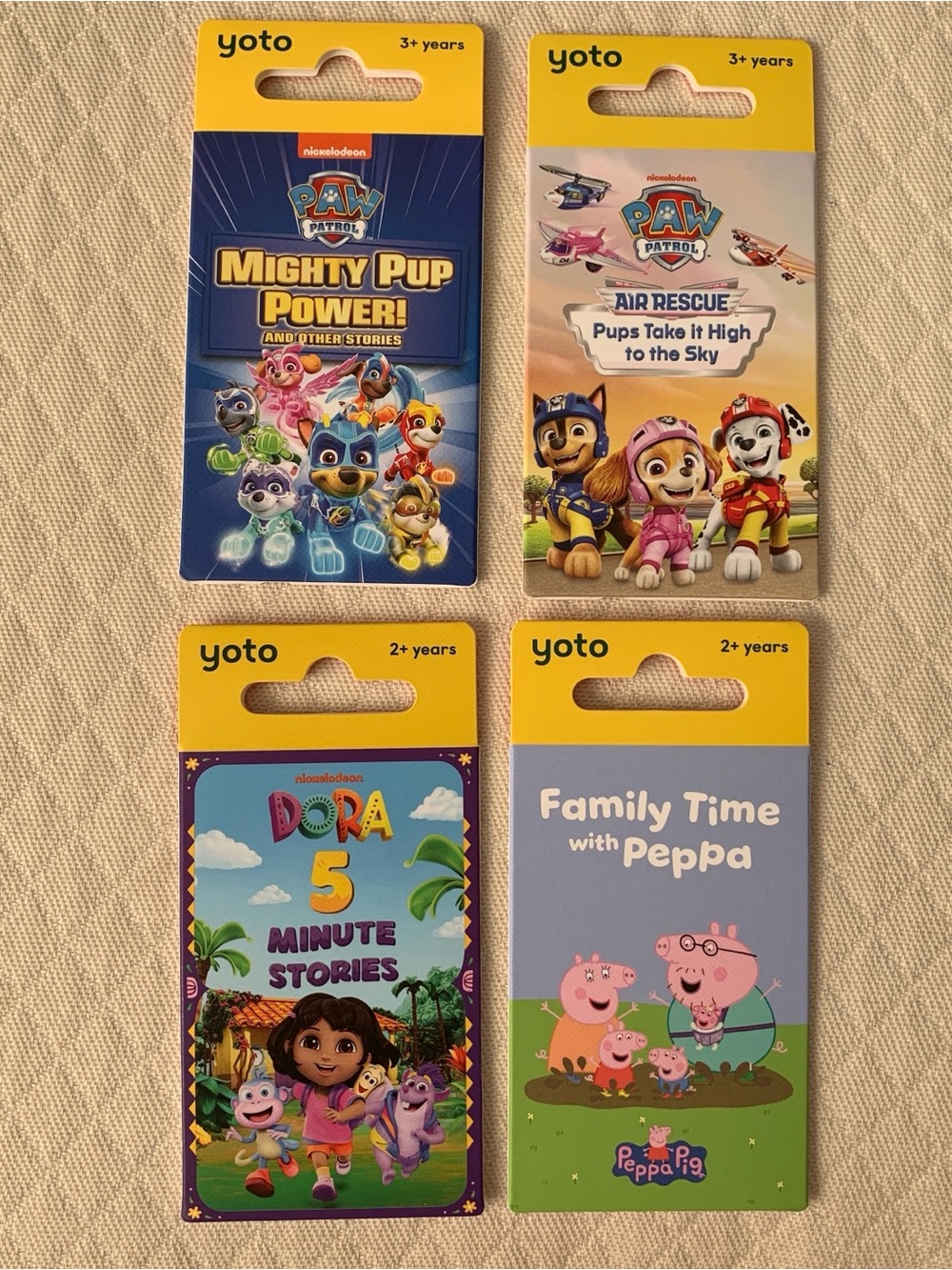 Yoto Cards Paw Patrol Dora 5 Minute Stories Peppa Mighty Pups